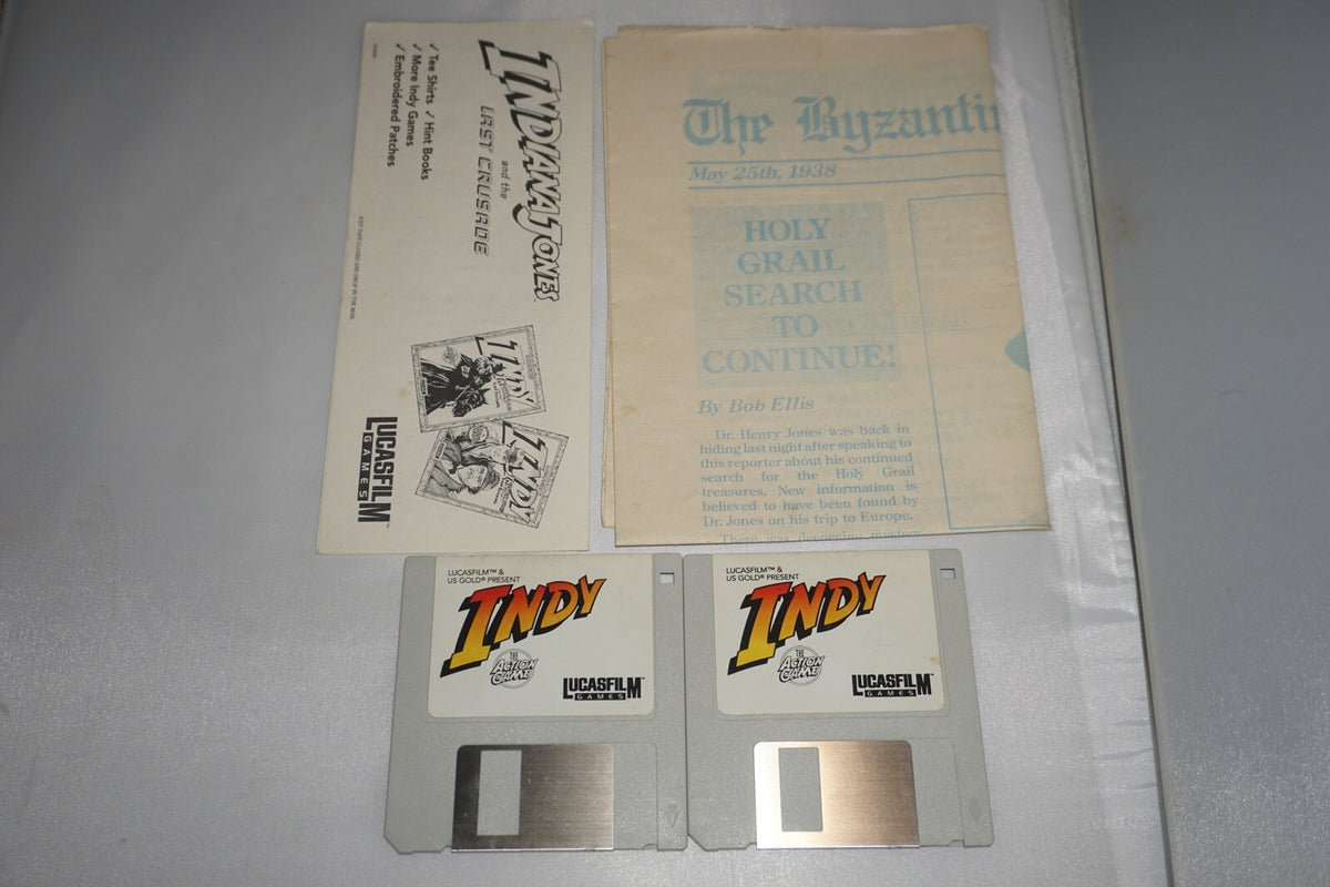Indiana Jones Last Crusade (Atari 520ST 1040ST PC) Complete in Big Box CIB