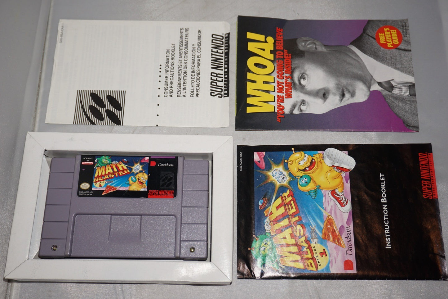 Math Blaster Episode One 1 (Super Nintendo SNES) Complete in Box CIB