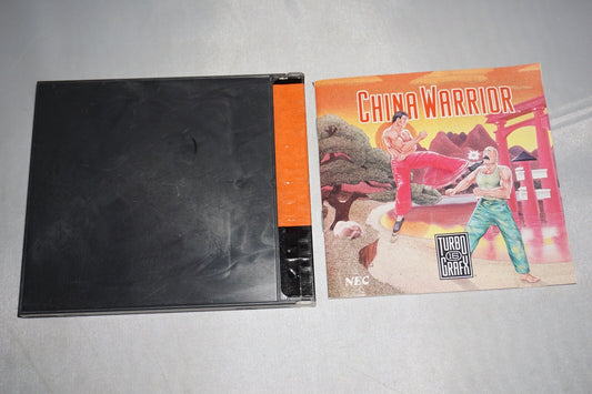 China Warrior (Turbo Grafx 16 Turbografx tg16) Case & Manual ONLY NO GAME