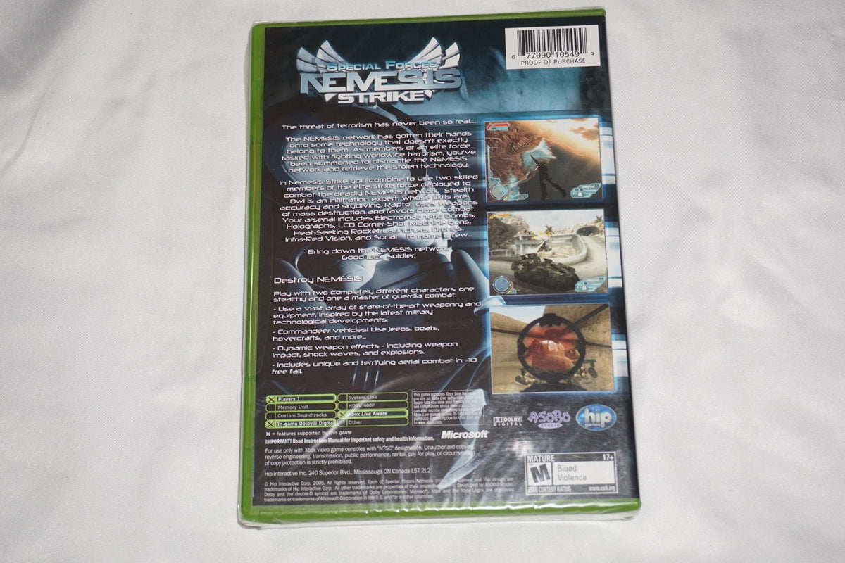 Special Forces Nemesis Strike (Microsoft Xbox) NEW Sealed