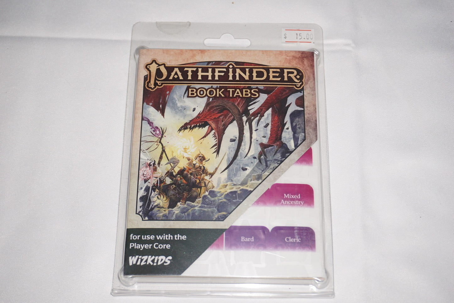 Pathfinder Player Core Book Tabs NEW
