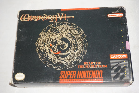 Wizardry V 5 (Super Nintendo SNES) Complete in Box w/ Reg Card CIB
