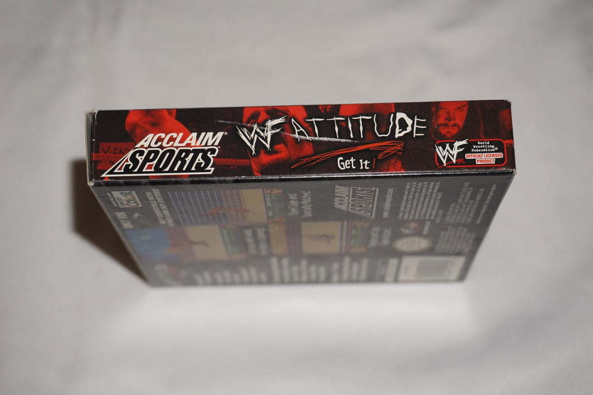 WWF Attitude WWE (Nintendo Game Boy Color GameBoy) Complete CIB