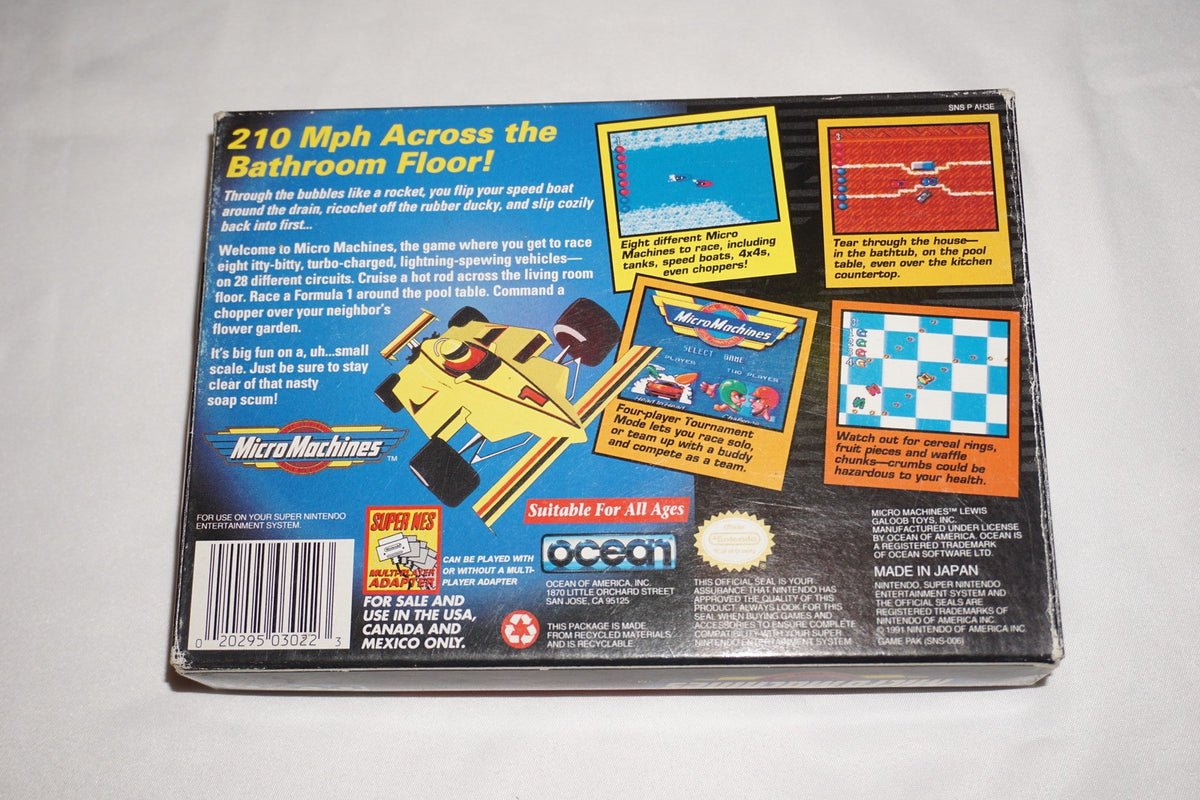 Micro Machines (Super Nintendo SNES) Complete in Box CIB