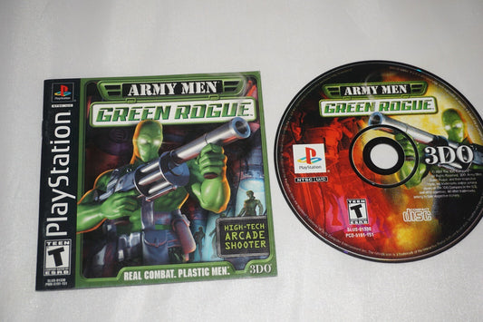 Army Men: Green Rogue (Sony Playstation 1 ps1) with Manual
