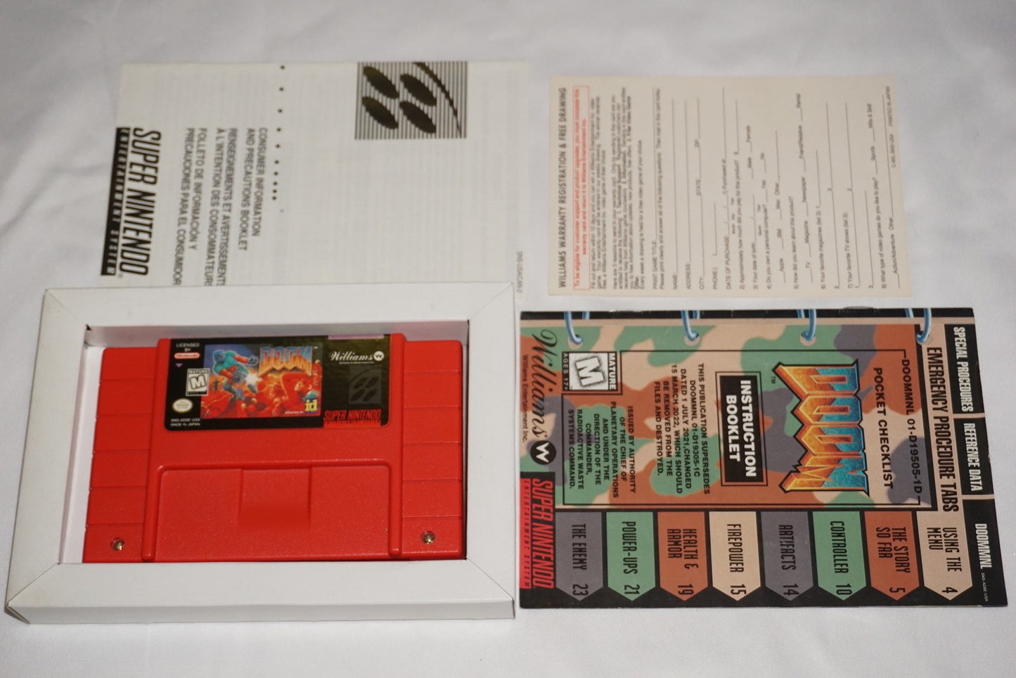 Doom (Super Nintendo SNES) Complete in Box w/ Reg CIB