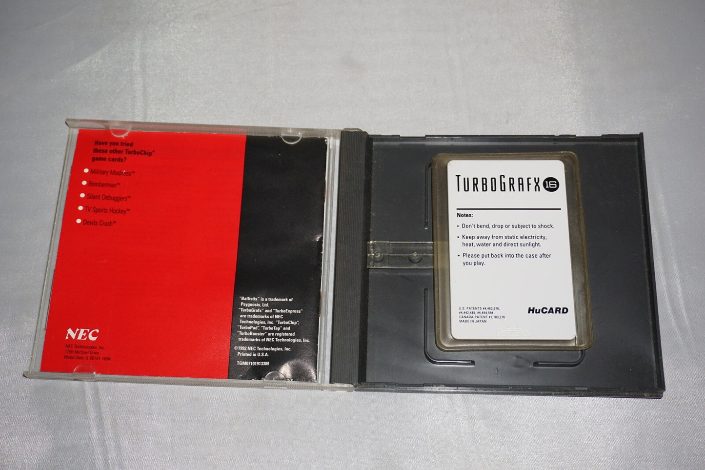 Ballistix (Turbo Grafx 16 tg16) Complete in Case Turbografx