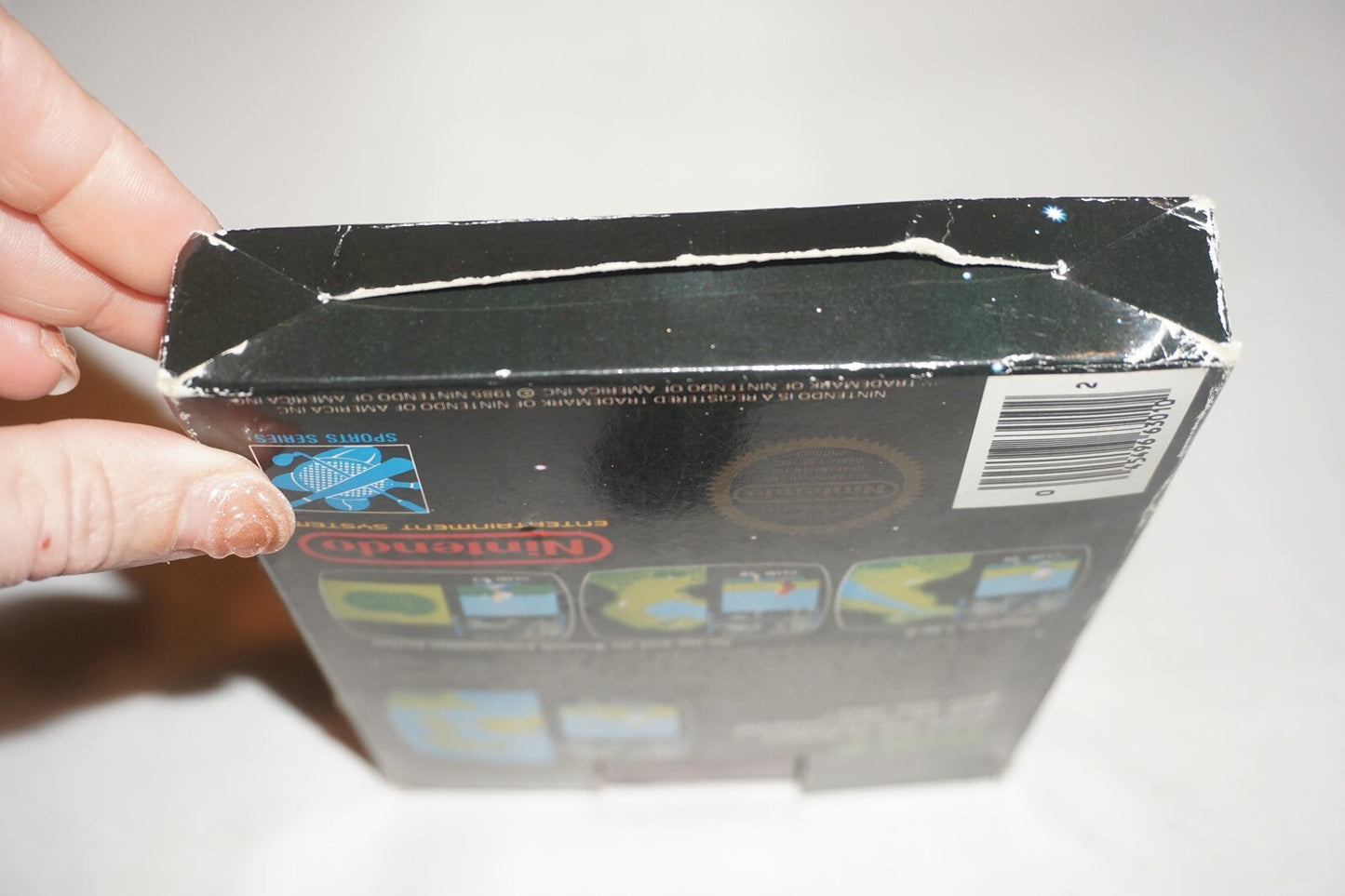 Golf STICKER (Nintendo NES) Complete in Box CIB #8