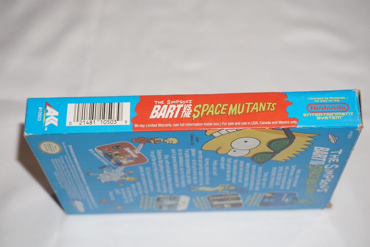 Simpsons Bart vs Space Mutants (Nintendo NES) Complete in Box CIB