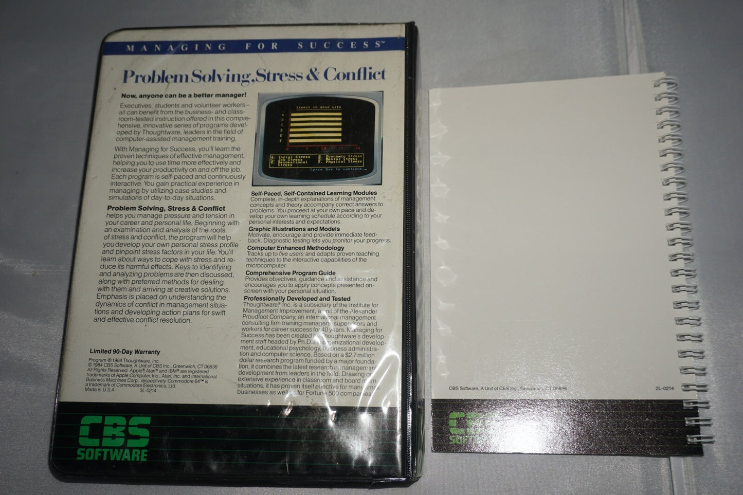 Problem Solving Stress & Conflict (Apple II 2) Complete in Box CIB