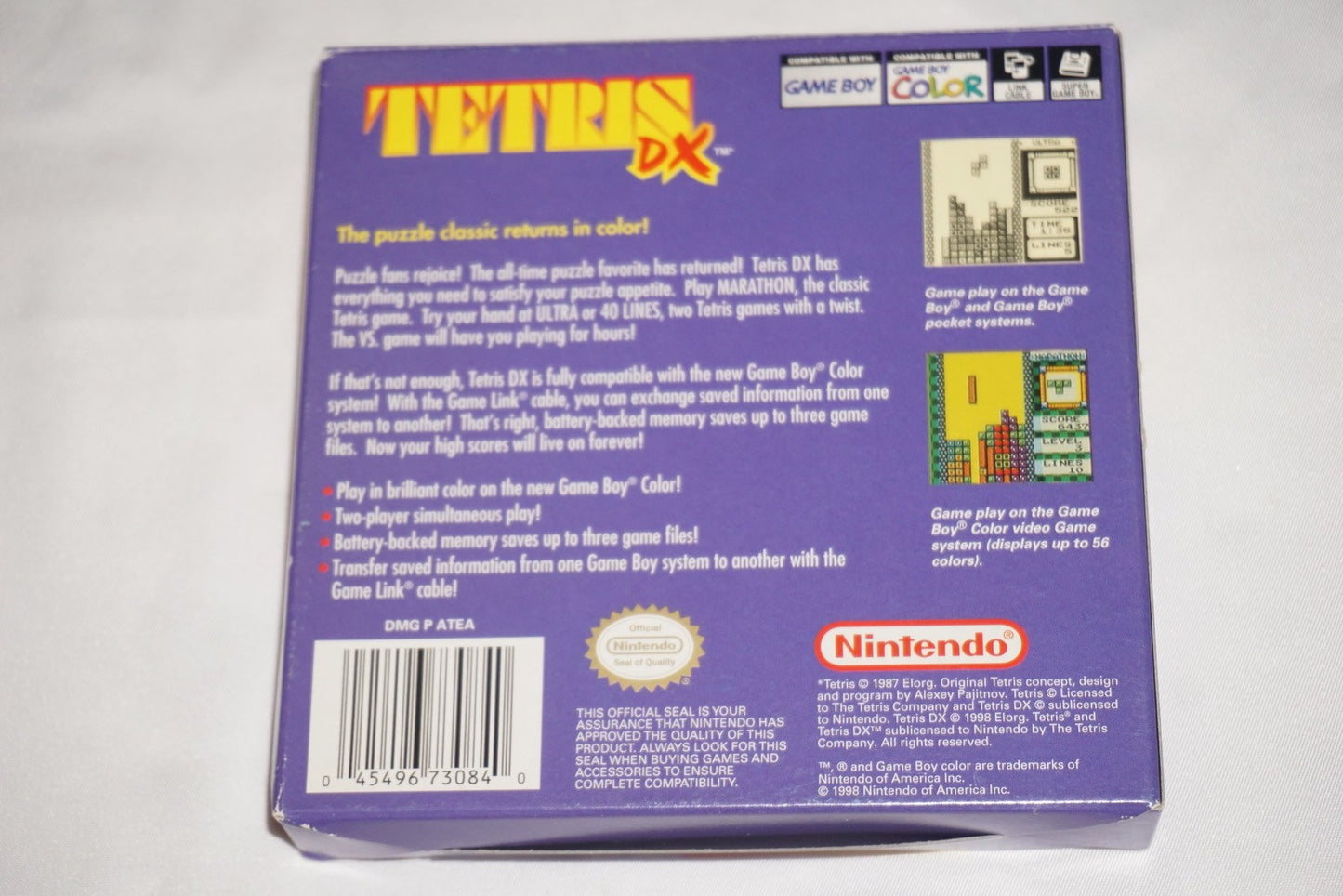 Tetris DX Deluxe (Nintendo Game Boy Color GameBoy) Complete in BoxCIB