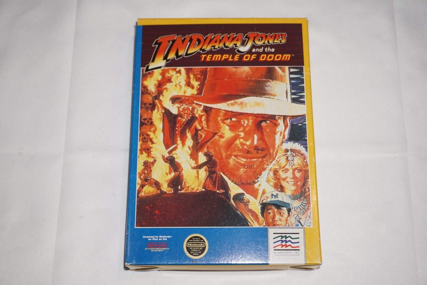 Indiana Jones and the Temple of Doom (Nintendo NES) Complete in Box CIB