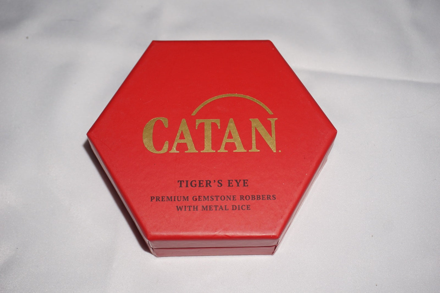 Catan Tiger's Eye Premium Gemstone Robbers W/ Metal Dice  Set NEW