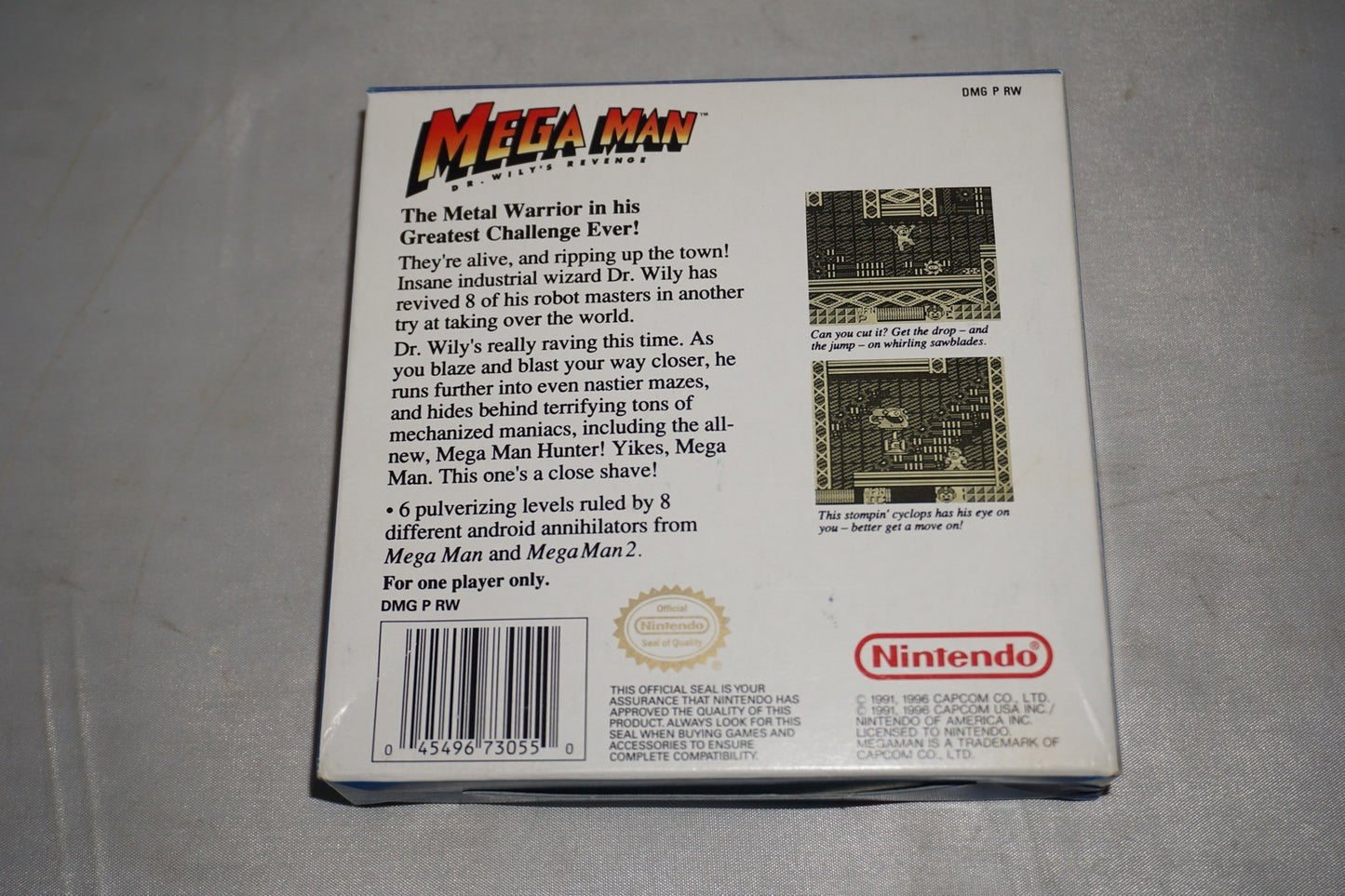 Mega Man: Dr Wily's Revenge PC (Nintendo Gameboy Game Boy GB) Complete CIB