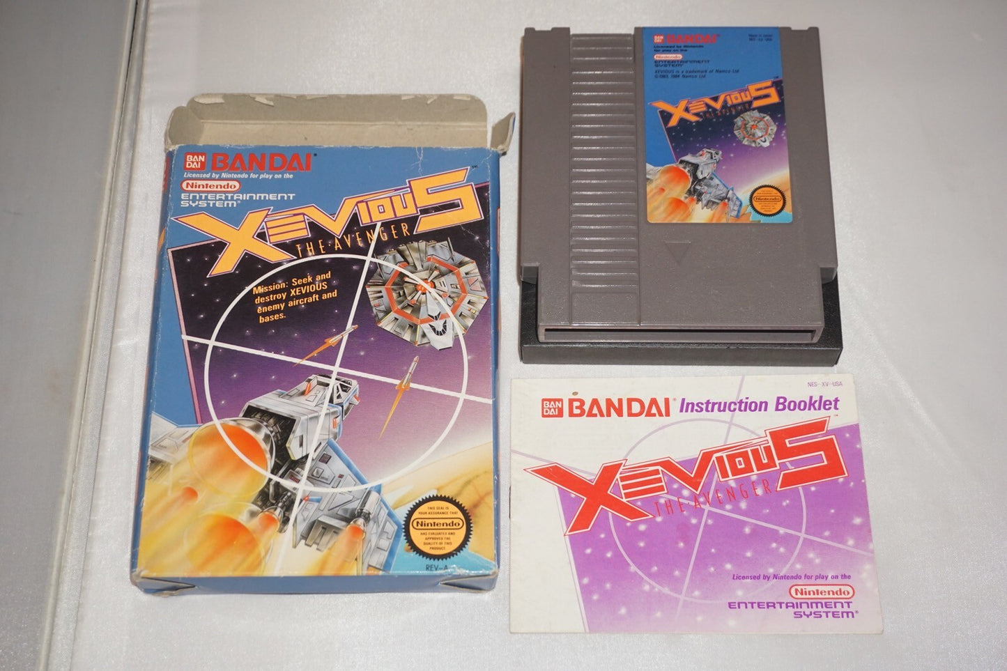 Xevious (Nintendo NES) Complete in Box CIB #2