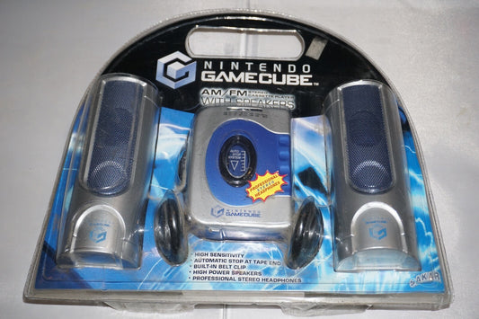 AM/FM Stereo Cassette Player w/ Speakers (Nintendo Gamecube) New Sealed