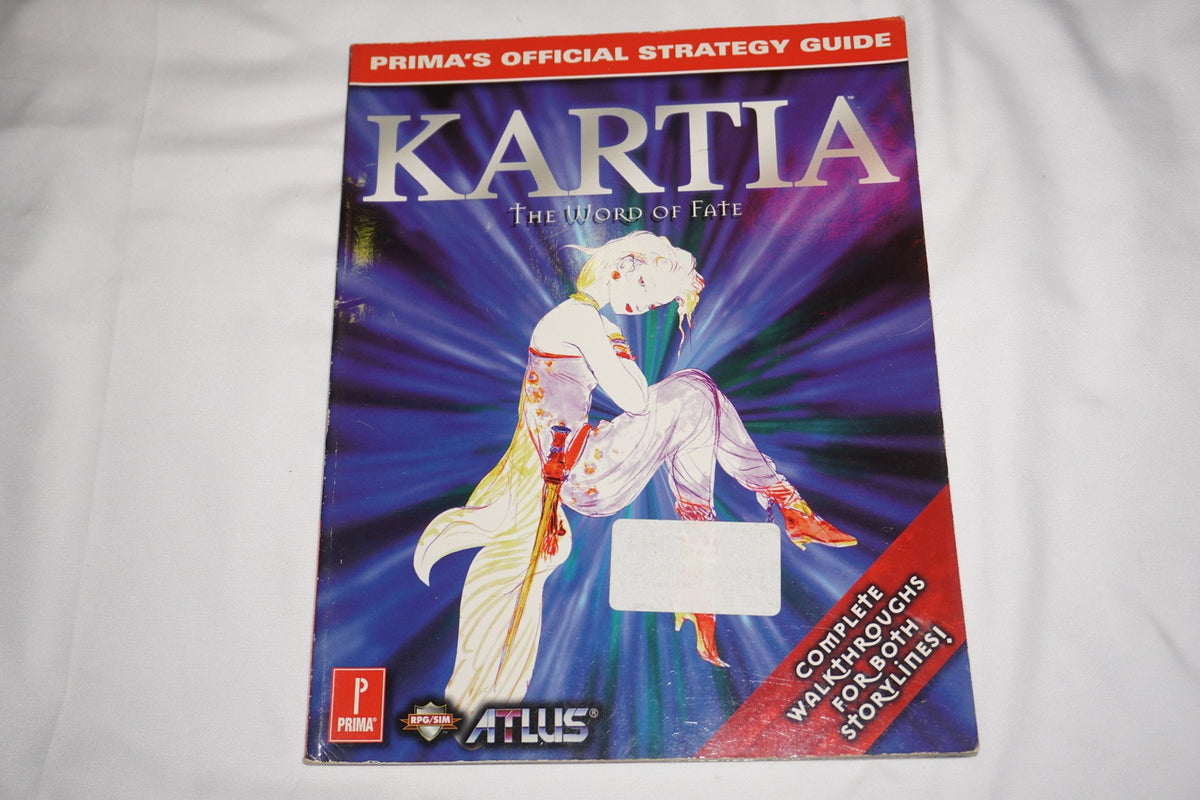 Kartia Official Prima Strategy Guide Playstation ps1
