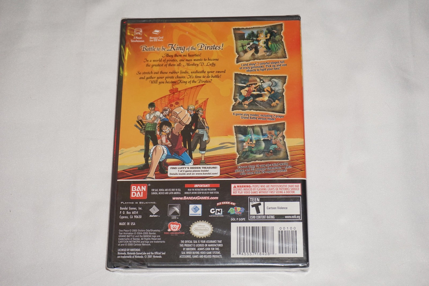 One Piece Grand Battle (Nintendo Gamecube) NEW Sealed w/ CCG 1 Promo