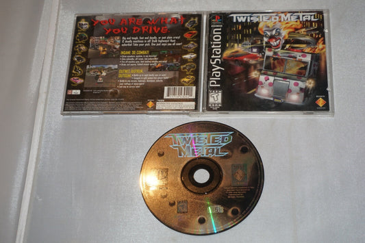 Twisted Metal (Sony Playstation 1 ps1) Complete w/ Reg Card Small Case Variant