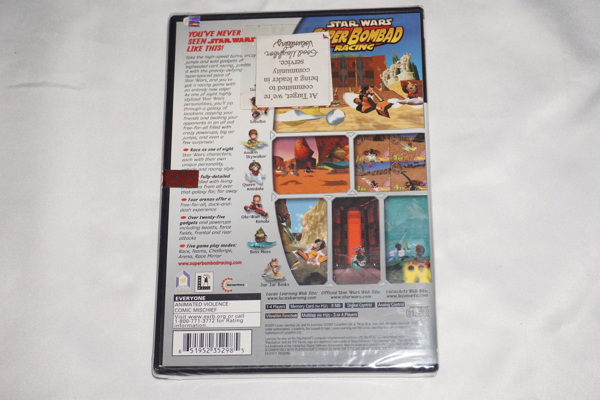 Star Wars Bombad Racing (Sony Playstation 2 ps2) NEW Sealed