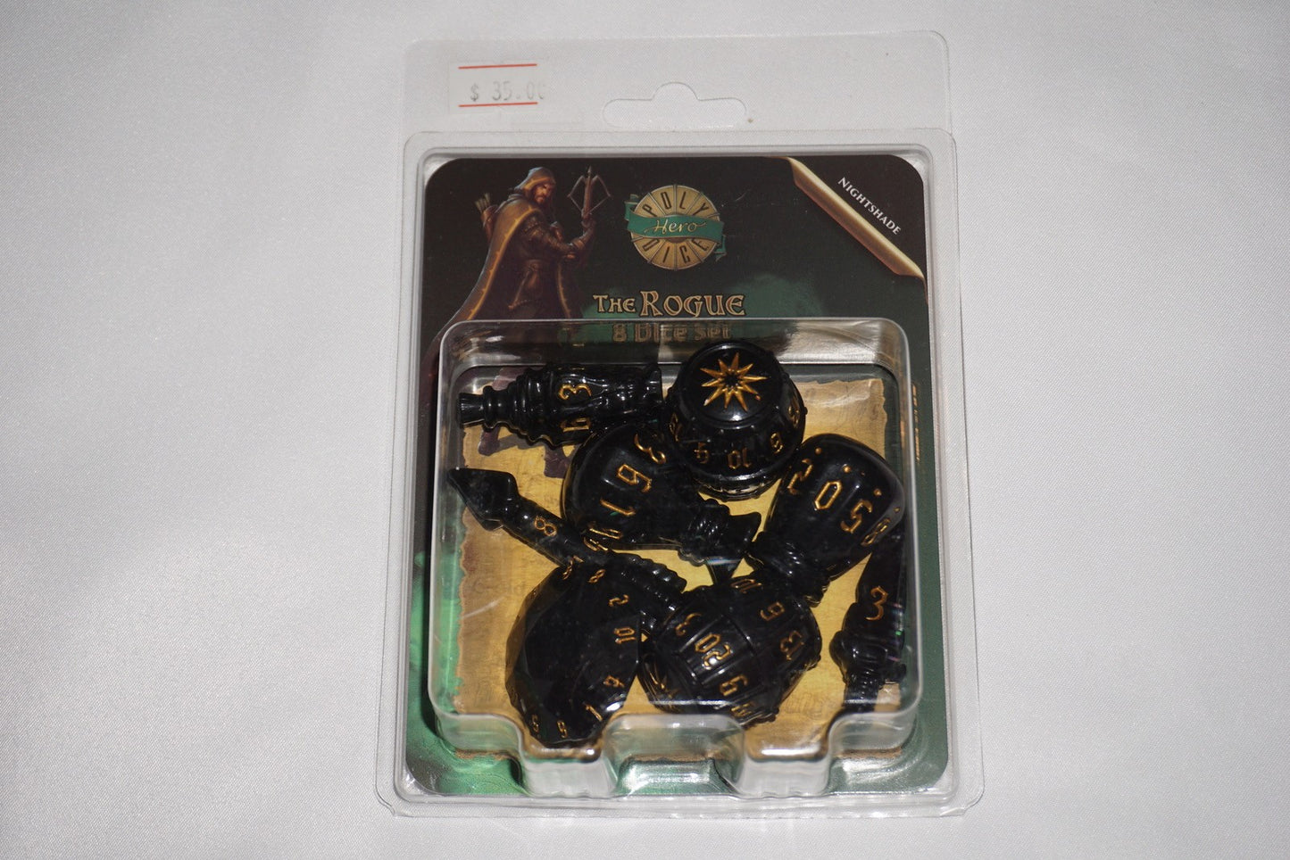 PolyHero Rogue 8 Dice Set Nightshade NEW Sealed