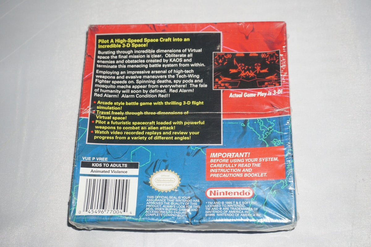Red Alarm (Nintendo Virtual Boy) NEW Factory Sealed