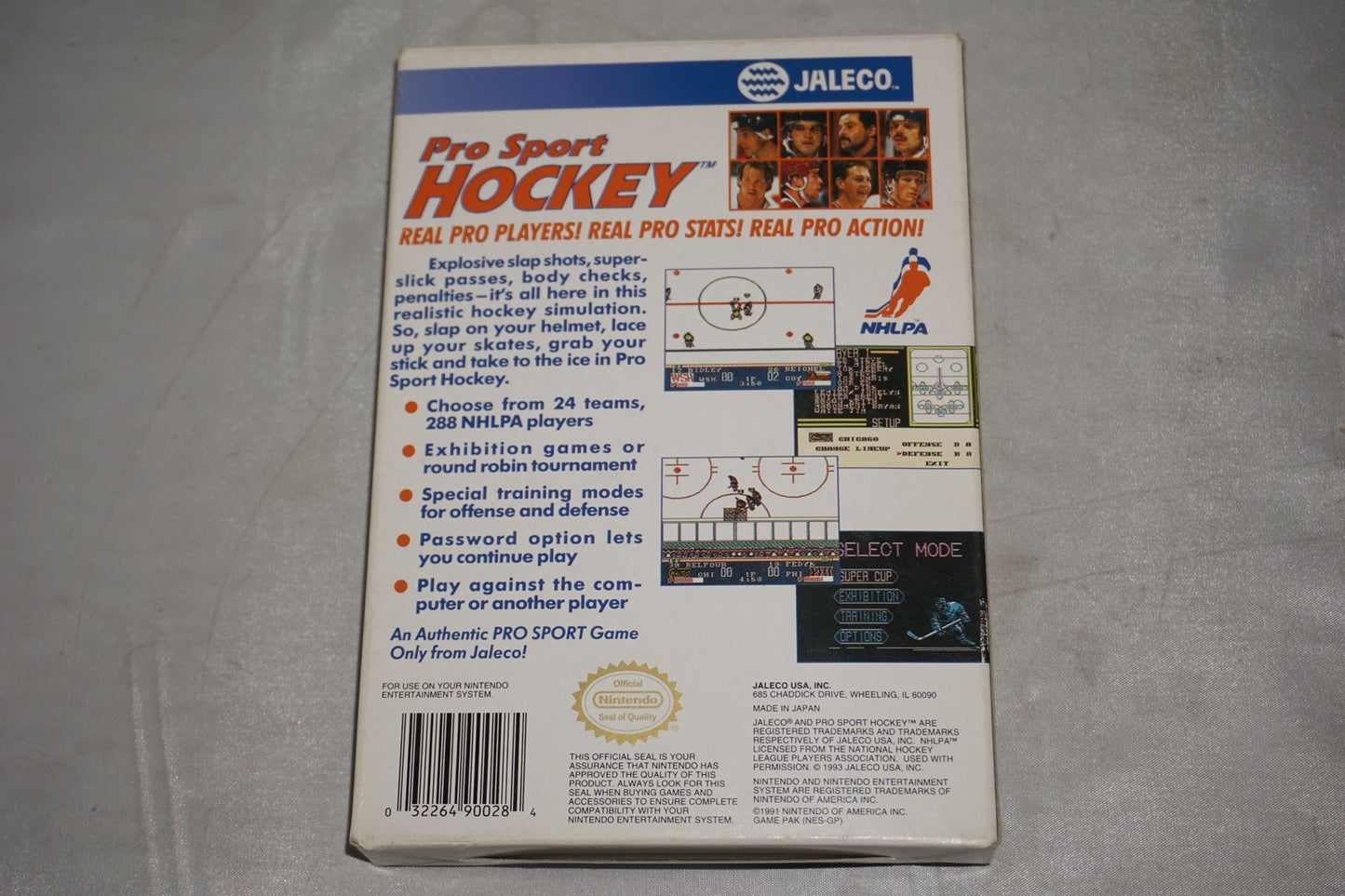 Pro Sport Hockey (Nintendo NES) Complete in Box w/ Reg Card CIB