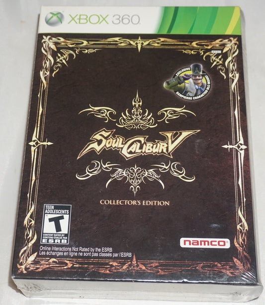 Soul Calibur V 5 Collector's Edition (Microsoft Xbox 360) NEW Sealed