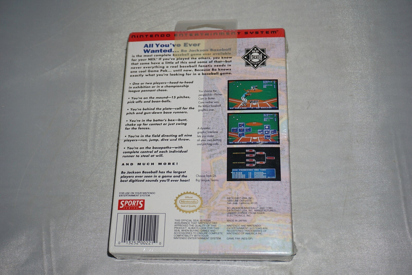 Bo Jackson Baseball (Nintendo NES) NEW Factory Sealed