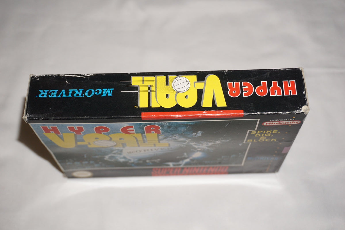 Hyper V Ball Volleyball (Super Nintendo SNES) with Box No Manual