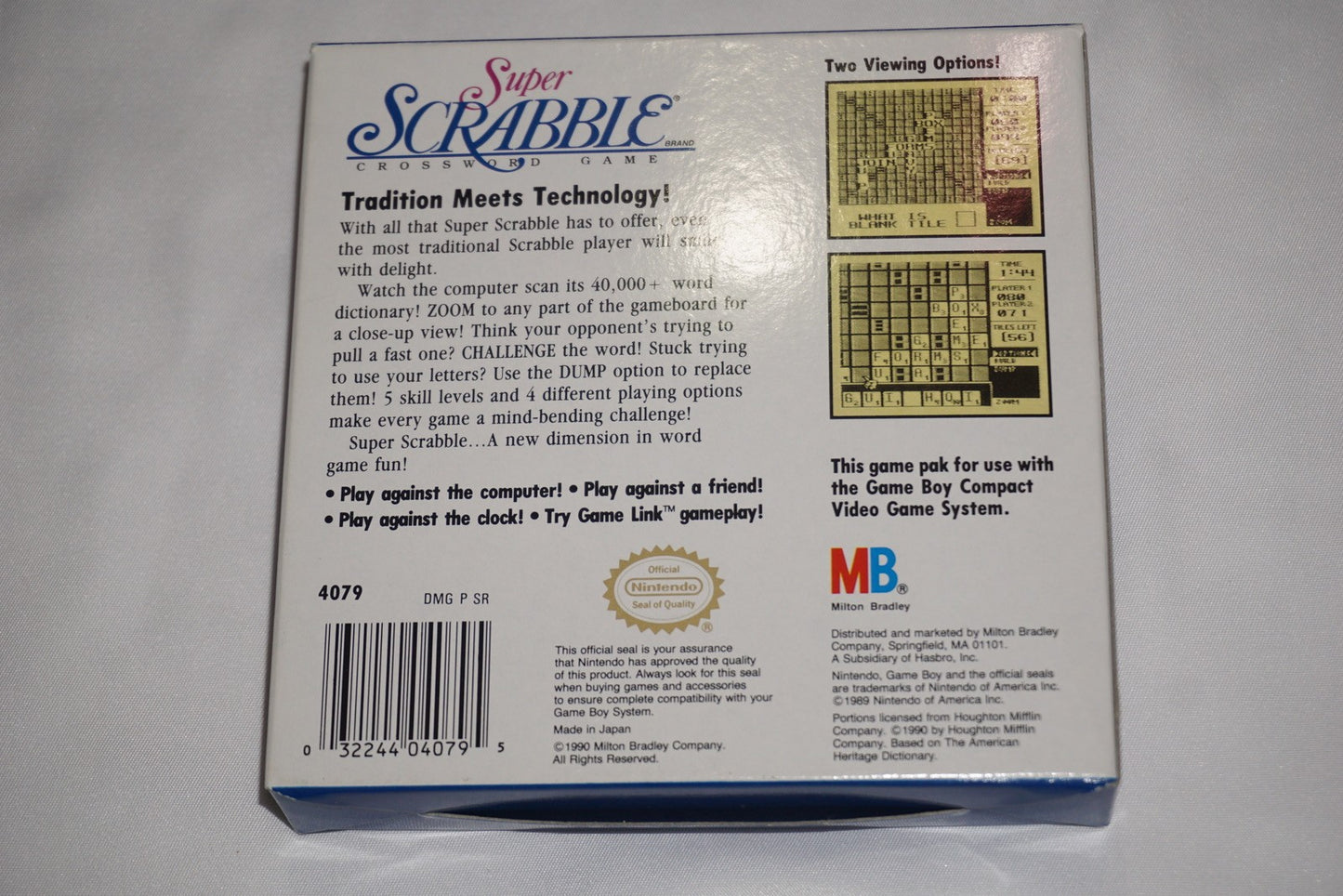 Super Scrabble (Nintendo Game Boy Gameboy) Complete in Box CIB