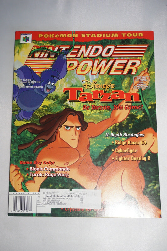 Nintendo Power Vol 129 Tarzan Magazine #3 Poster Comic NM