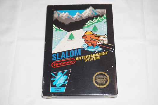 Slalom 5 Screw Hangtab (Nintendo NES) Complete in Box CIB