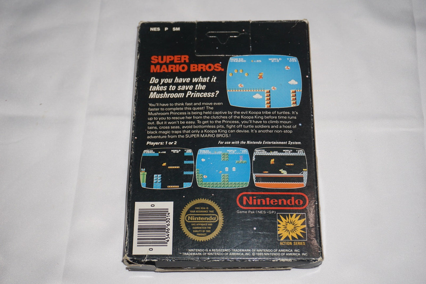 Super Mario Bros 5 Screw Hangtab (Nintendo NES) Complete in Box CIB