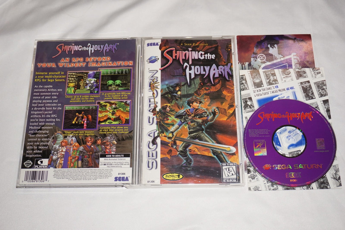 Shining the Holy Ark (Sega Saturn) Complete w/ Inserts