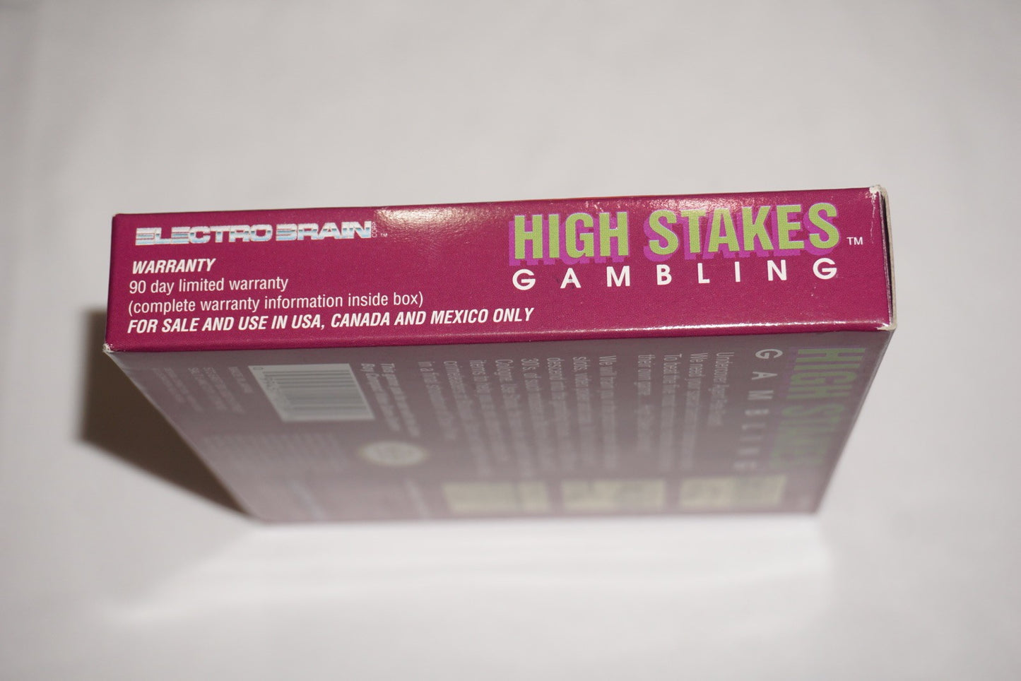High Stakes Gambling (Nintendo Game Boy Gameboy) Complete in Box w/ Reg CIB