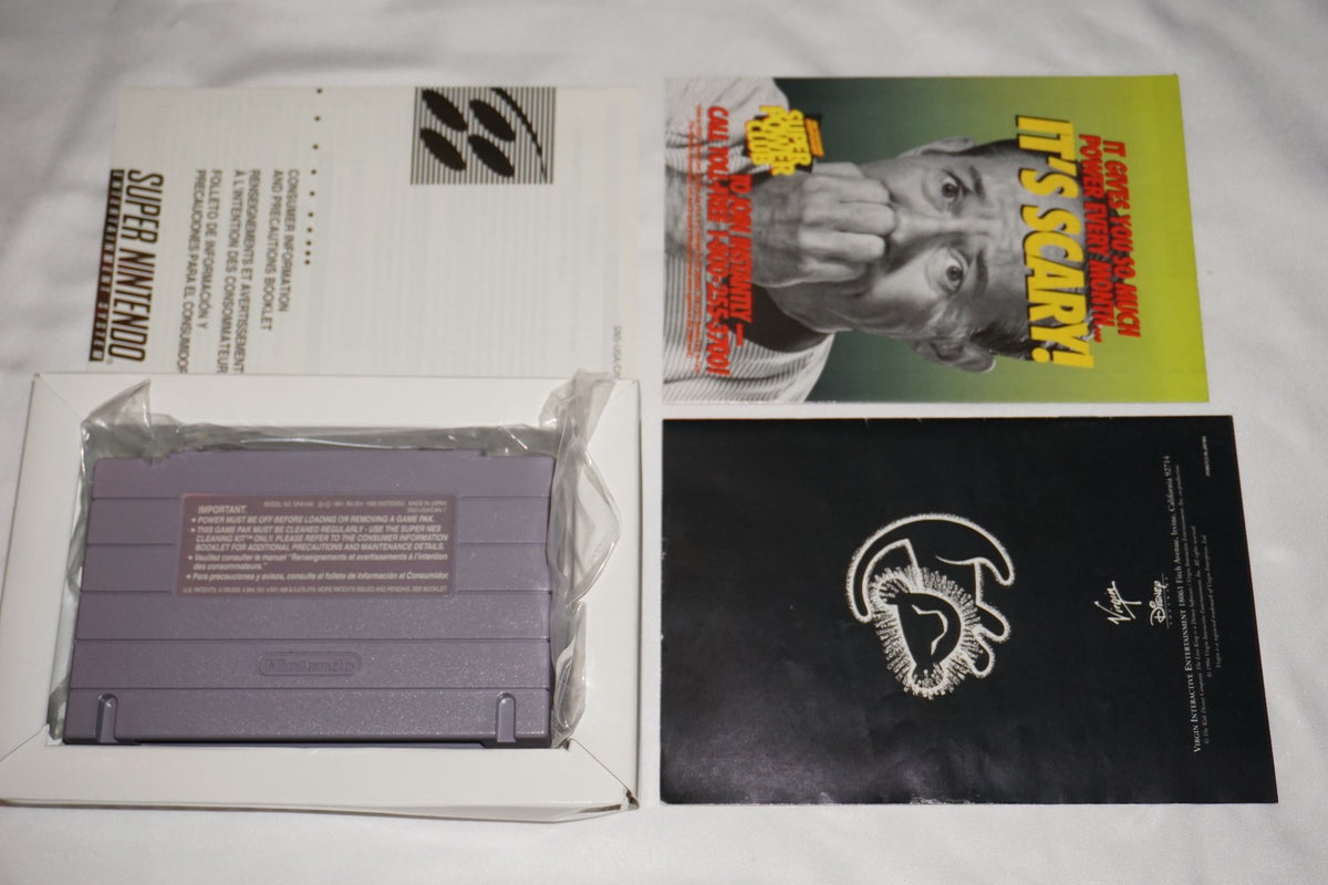 Lion King (Super Nintendo SNES) Complete in Box CIB