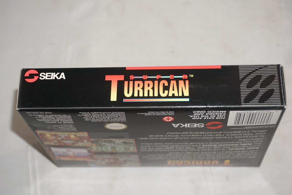 Super Turrican 1 (Super Nintendo SNES) Complete in Box w/ Reg Card CIB