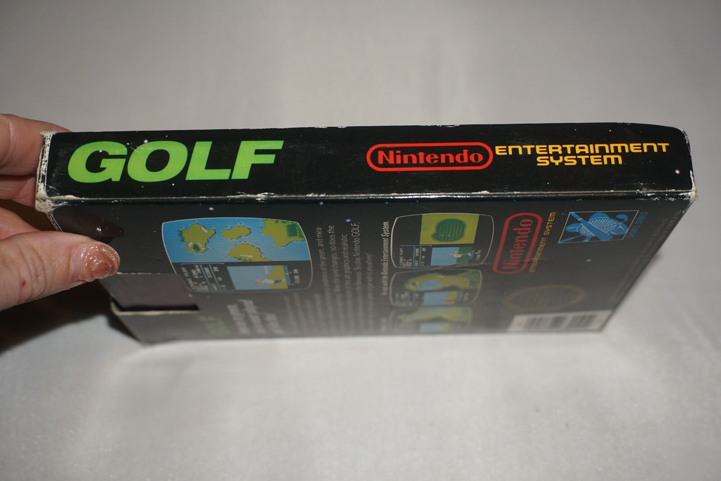 Golf STICKER (Nintendo NES) Complete in Box CIB #8