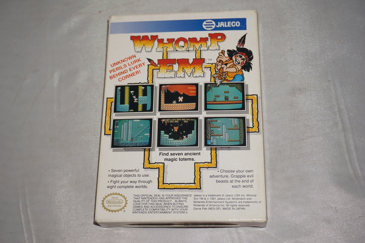 Whomp Em (Nintendo NES) Complete in Box CIB