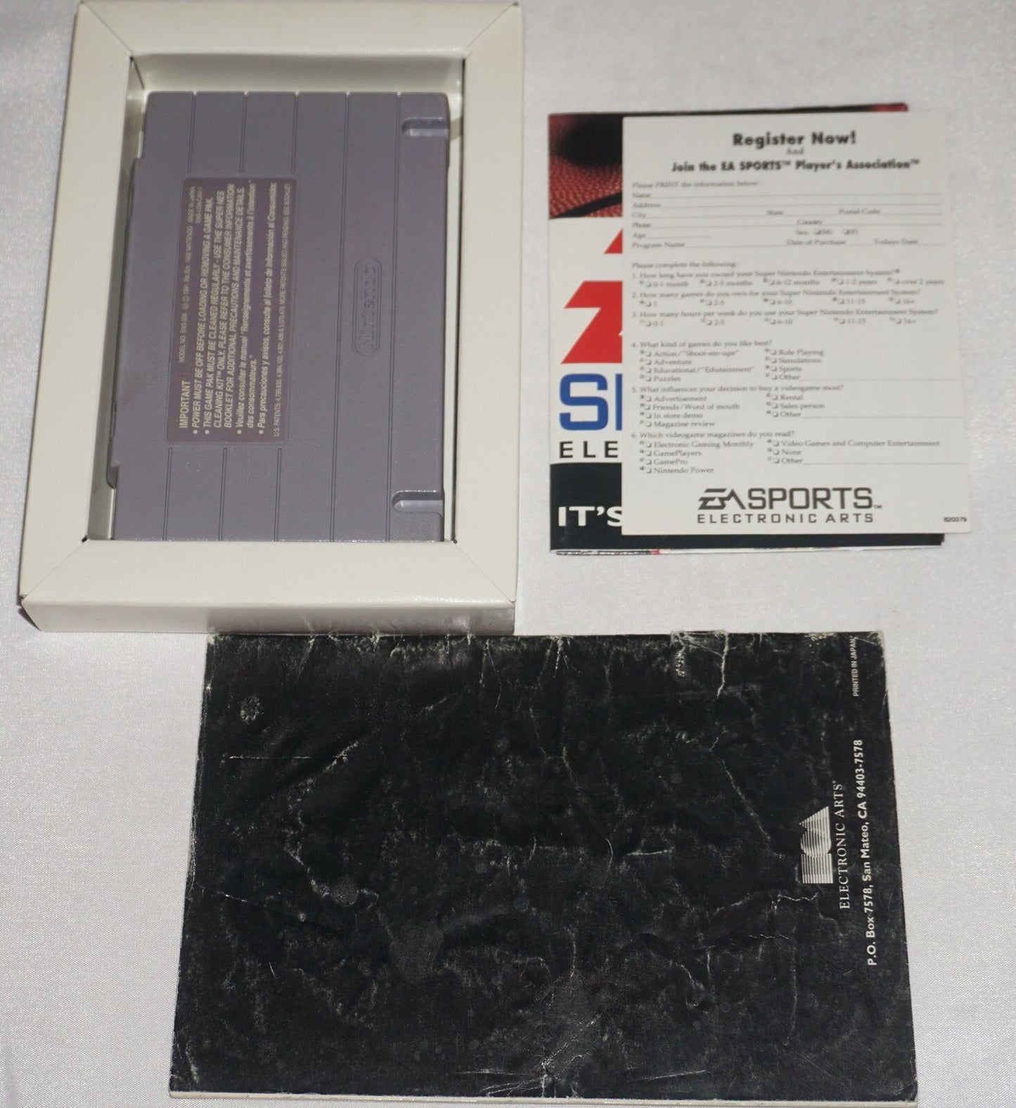 Nba Showdown (Super Nintendo SNES) Complete in Box w/ Reg Poster CIB