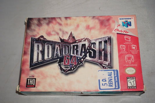 Road Rash (Nintendo 64 N64) Complete in Box CIB