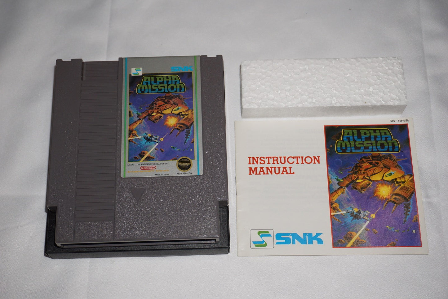 Alpha Mission (Nintendo NES) Complete in Box CIB