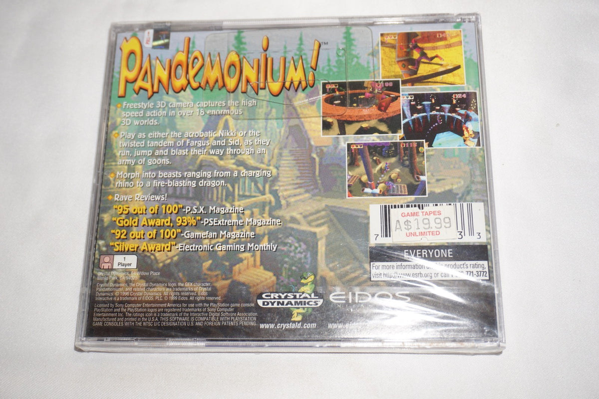 Pandemonium (Sony Playstation 1 ps1) NEW Sealed