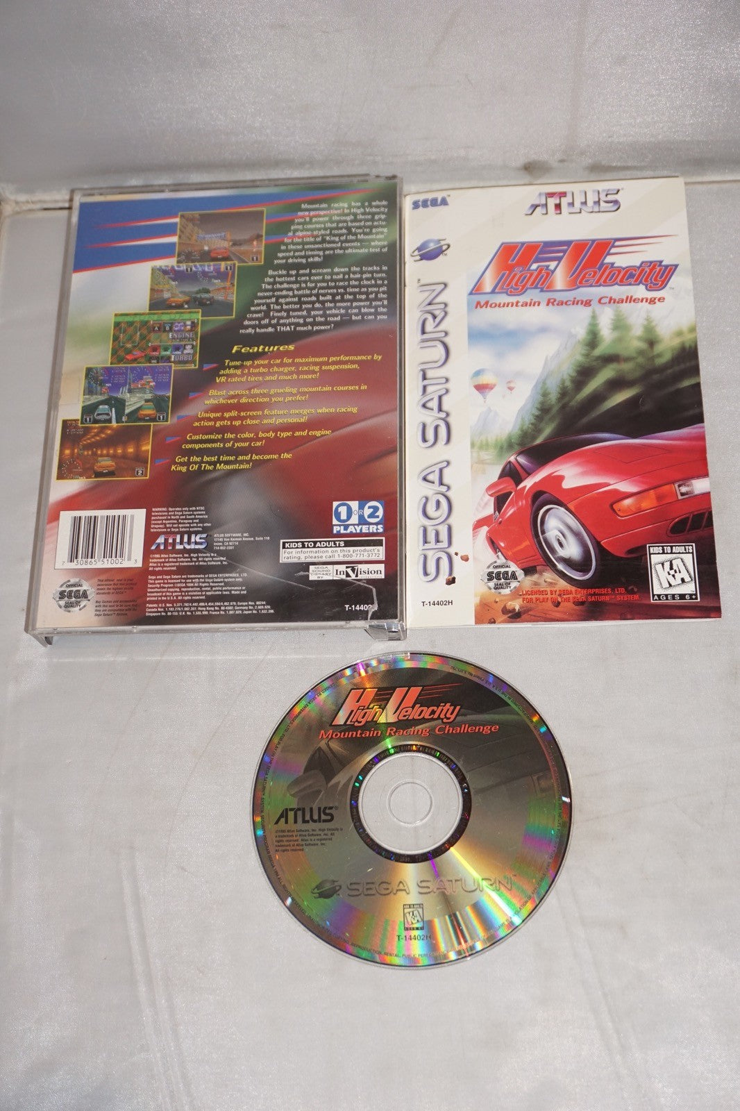 High Velocity (Sega Saturn) Complete w/ Reg Card