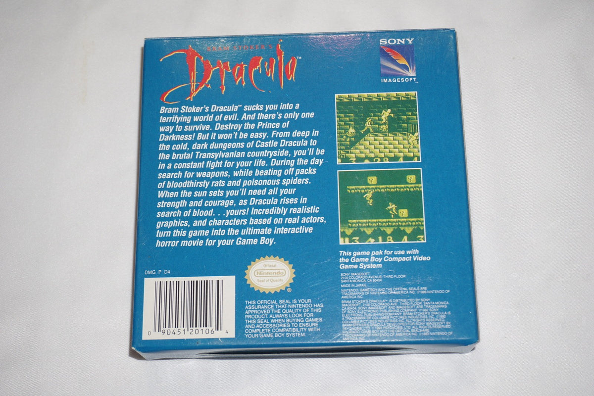 Bram Stoker’s Dracula (Nintendo Game Boy Game Boy) Complete in Box CIB
