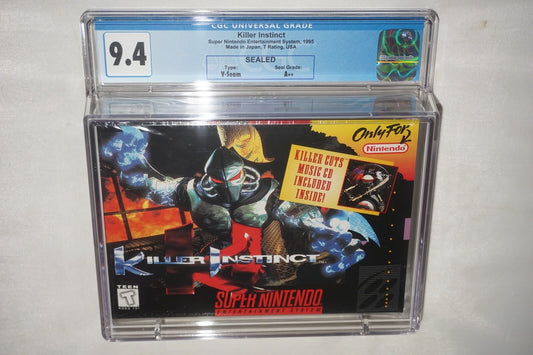 Killer Instinct (Super Nintendo SNES) CGC 9.4 A++ NEW Sealed