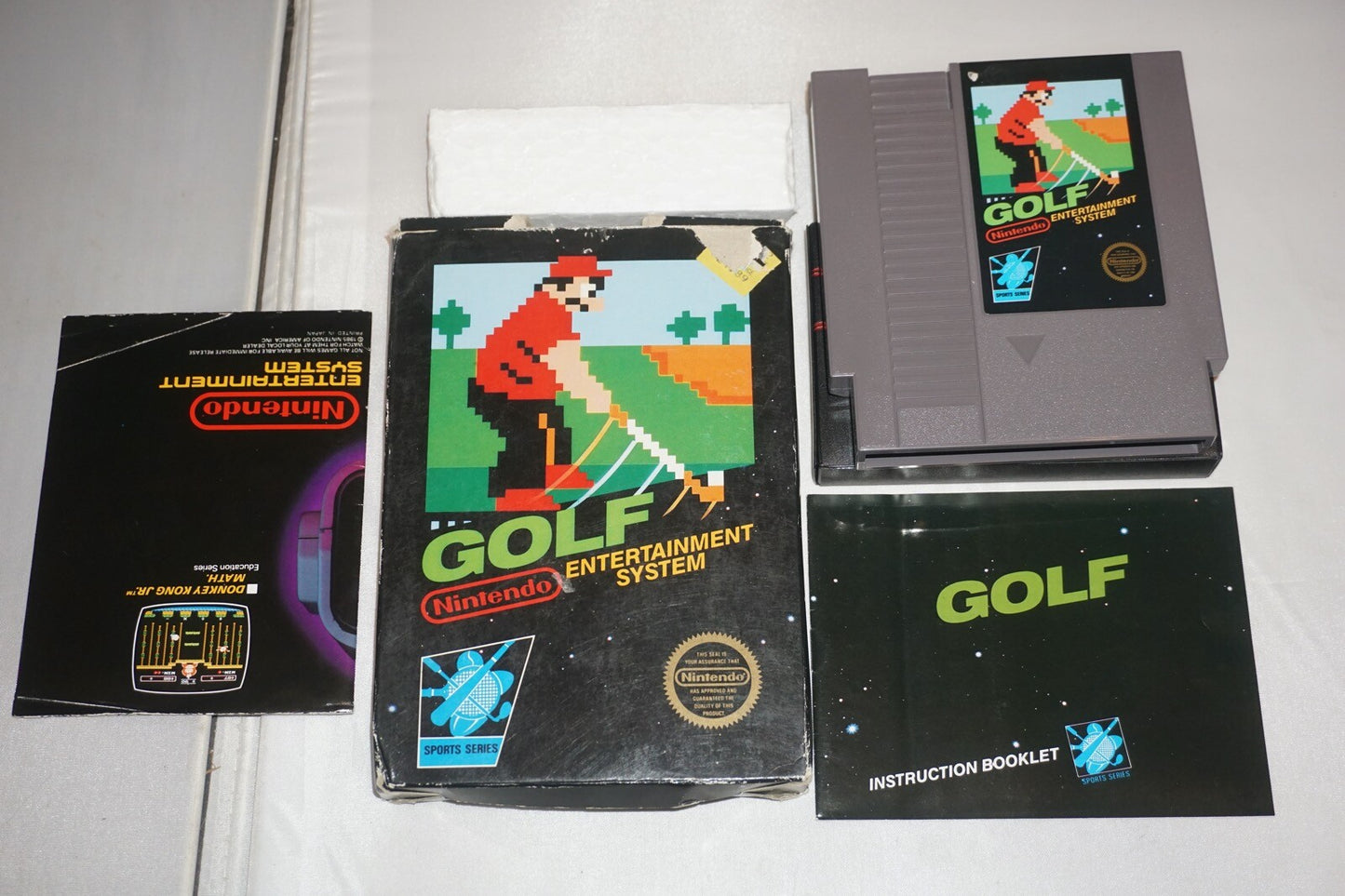 Golf STICKER (Nintendo NES) Complete in Box CIB #8