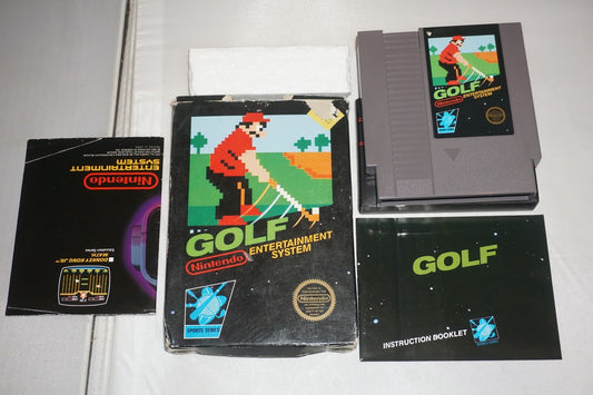 Golf STICKER (Nintendo NES) Complete in Box CIB #8