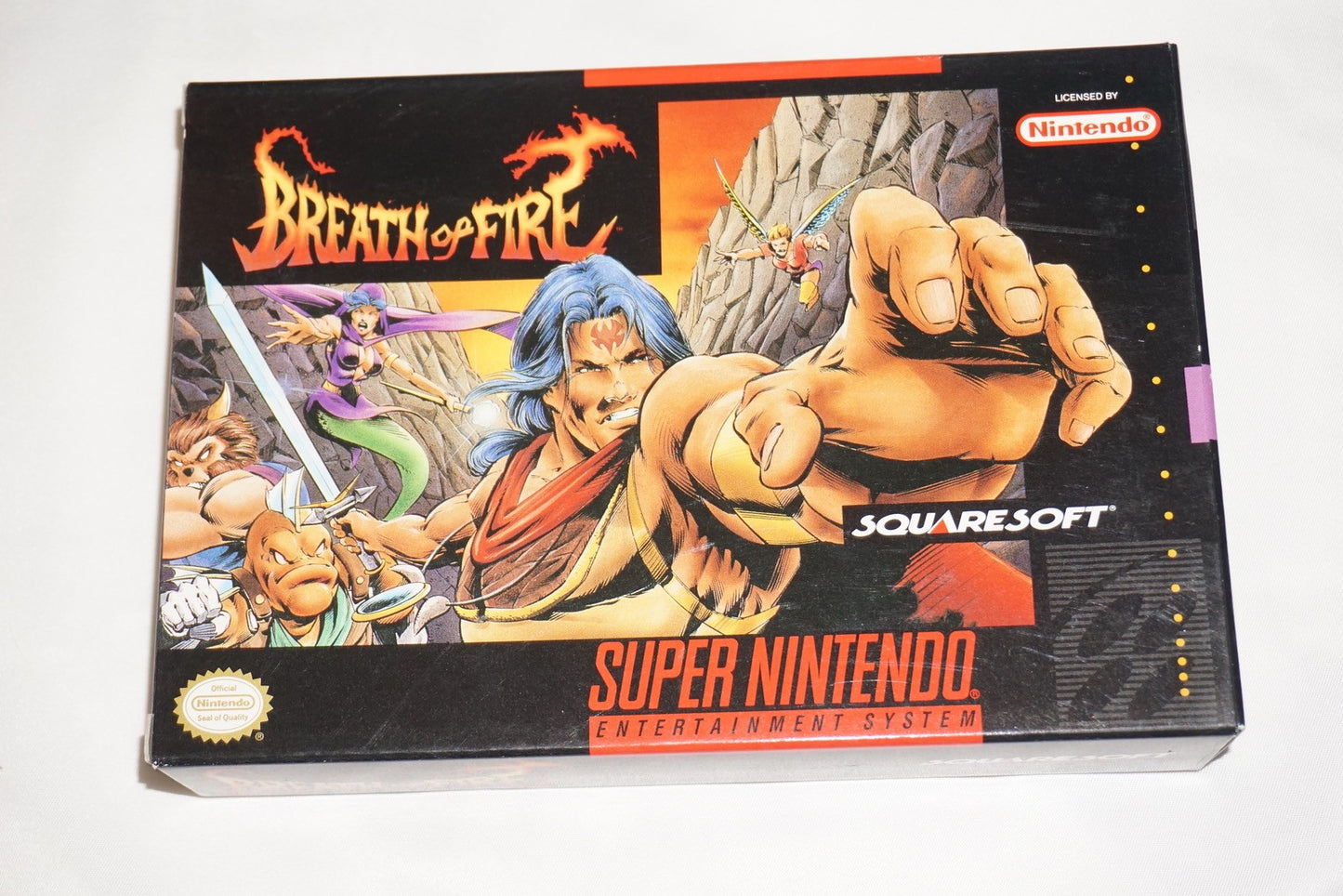 Breath of Fire 1 (Super Nintendo SNES) Complete in Box w/ Reg Charts CIB